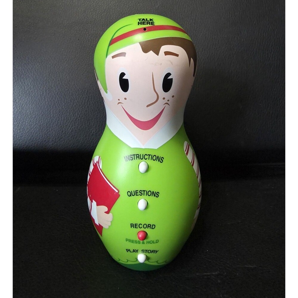 Hallmark Grab-N-Gabs Elf Story Telling Interactive Toy Elf - Tested Working!